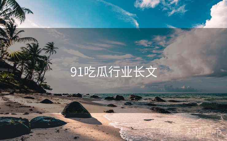 91吃瓜行业长文